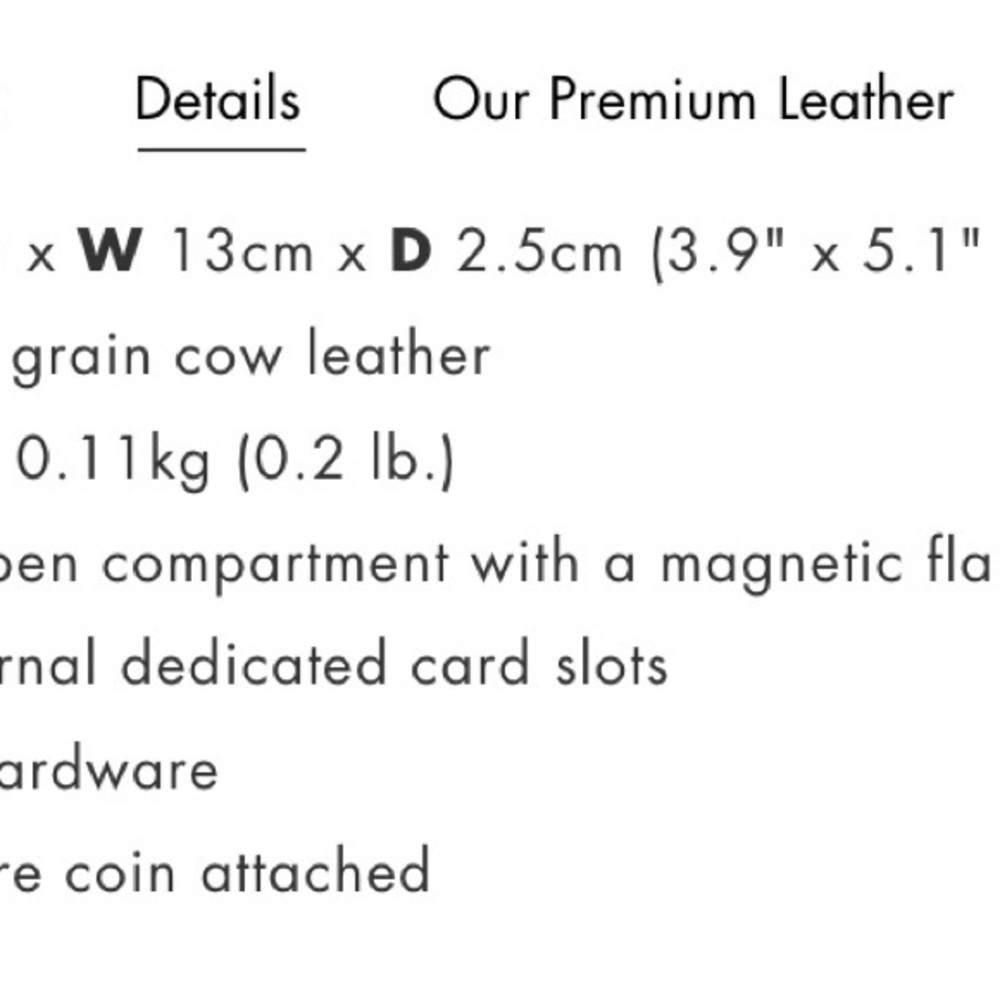 Red Leather Card Wallet - Picture 3 of 5